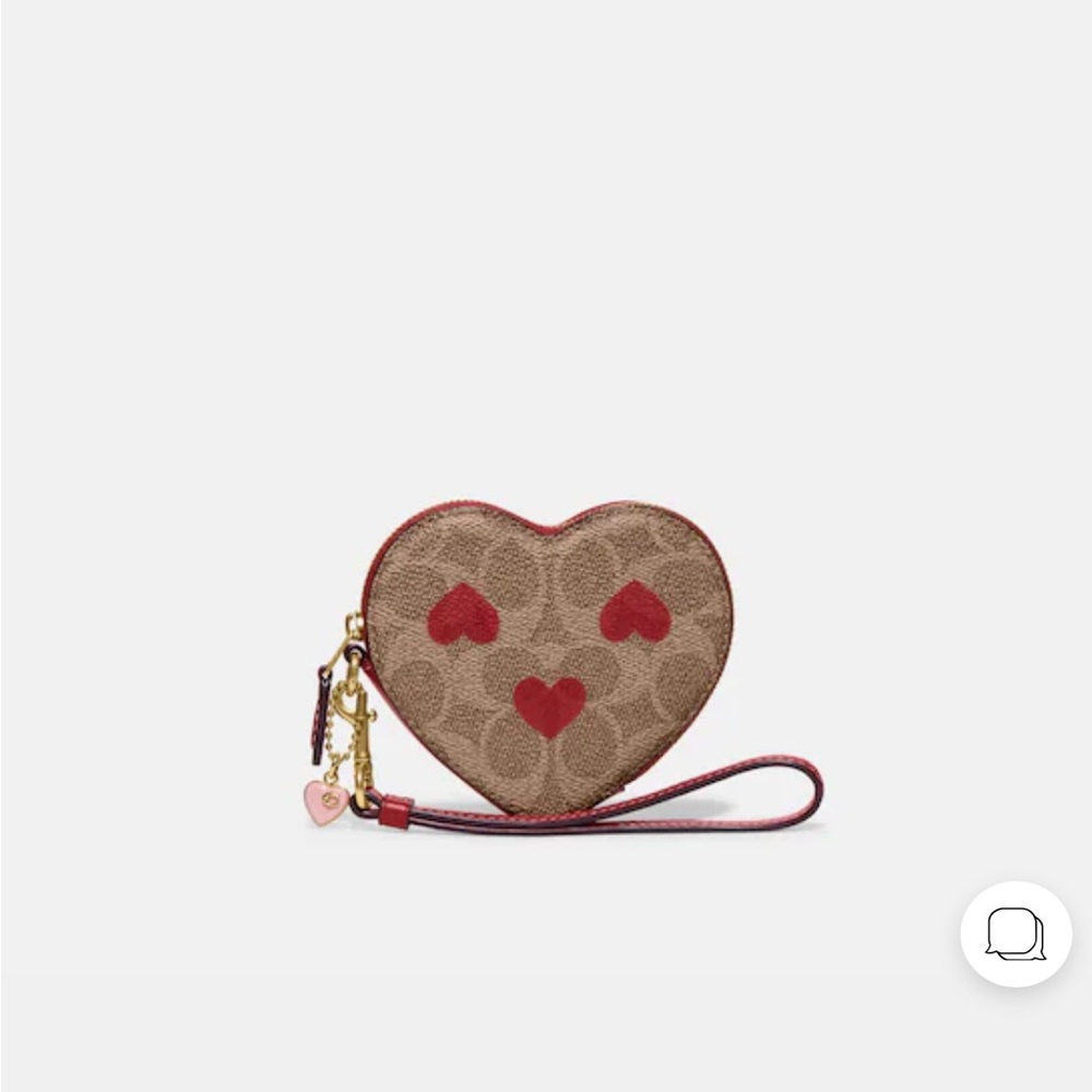 NWT Coach Heart Wristlet - Picture 5 of 8